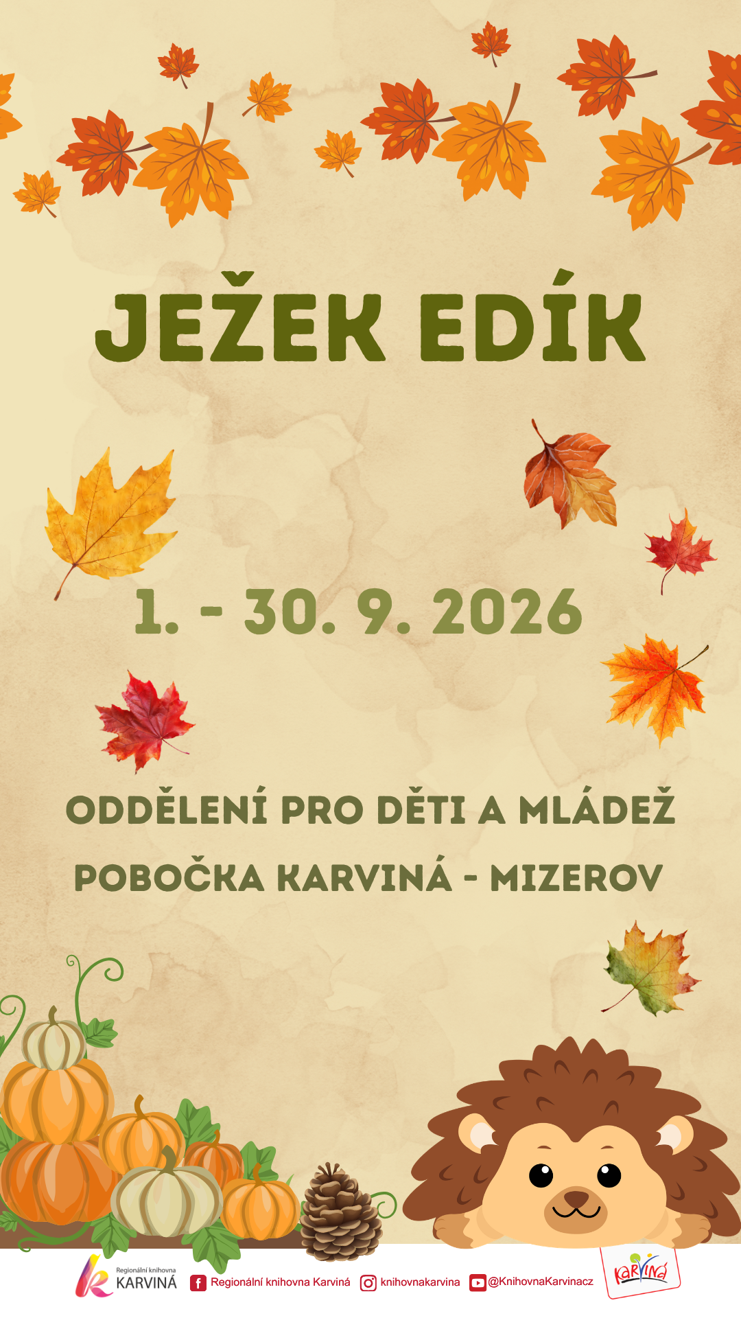 Podzimní kouzlení s Ježkem Edíkem